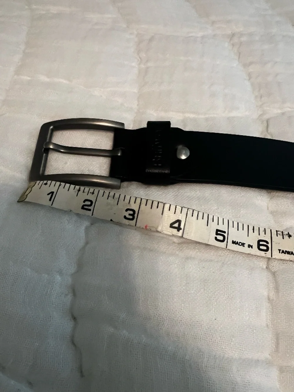 Men's Black Leather Belt